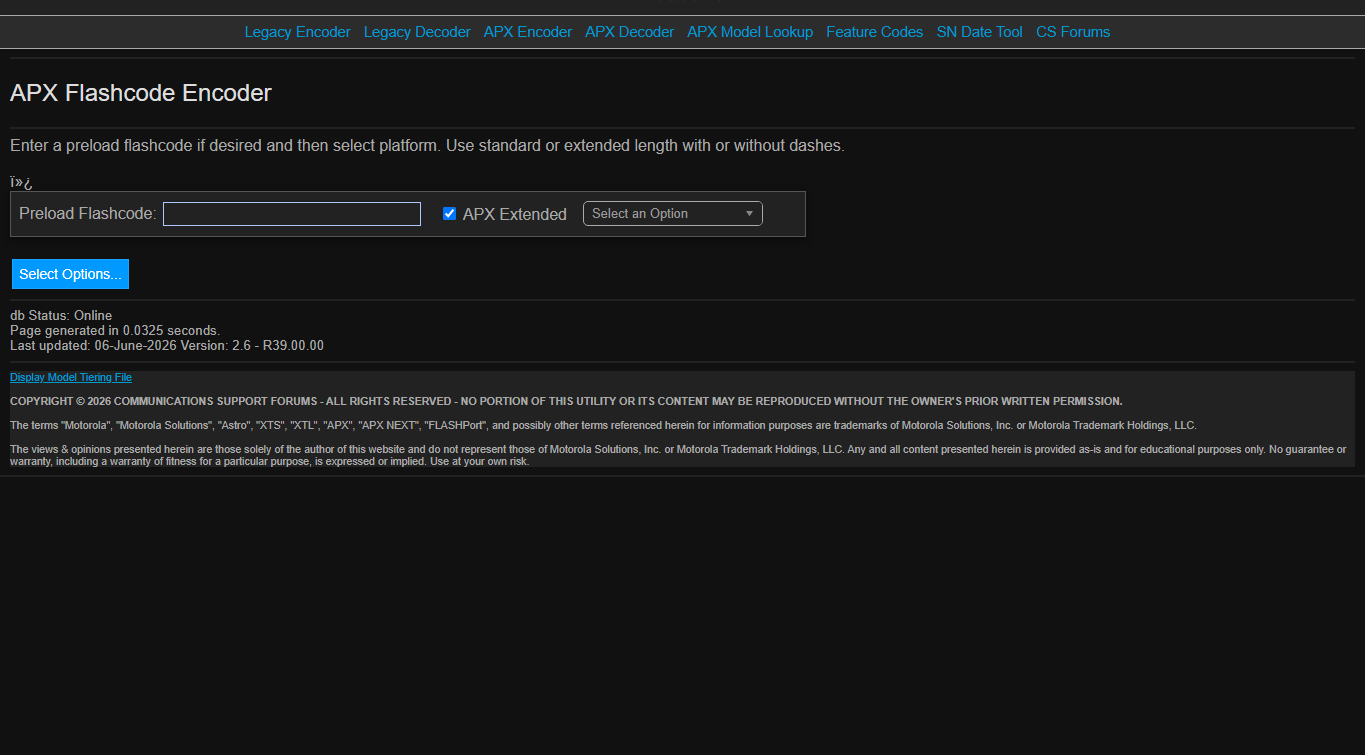 APX Encoder screenshot