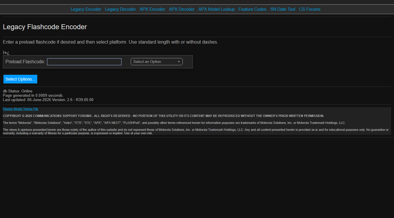 Legacy Tools screenshot