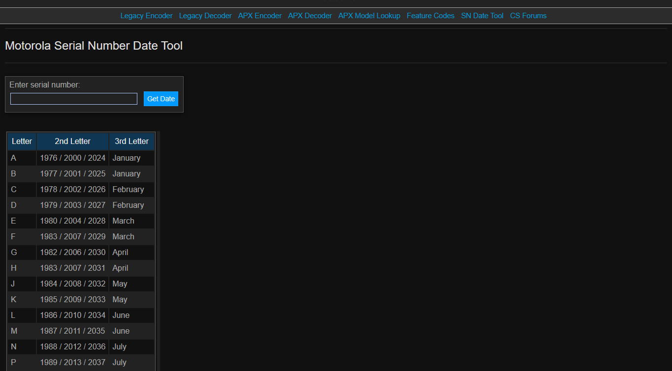 Support Pages screenshot