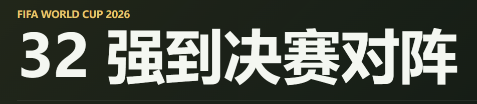 2026 世界杯 32 强淘汰赛 Draws